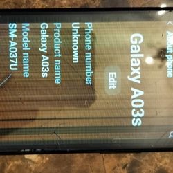 Samsung Galaxy AO3s phone