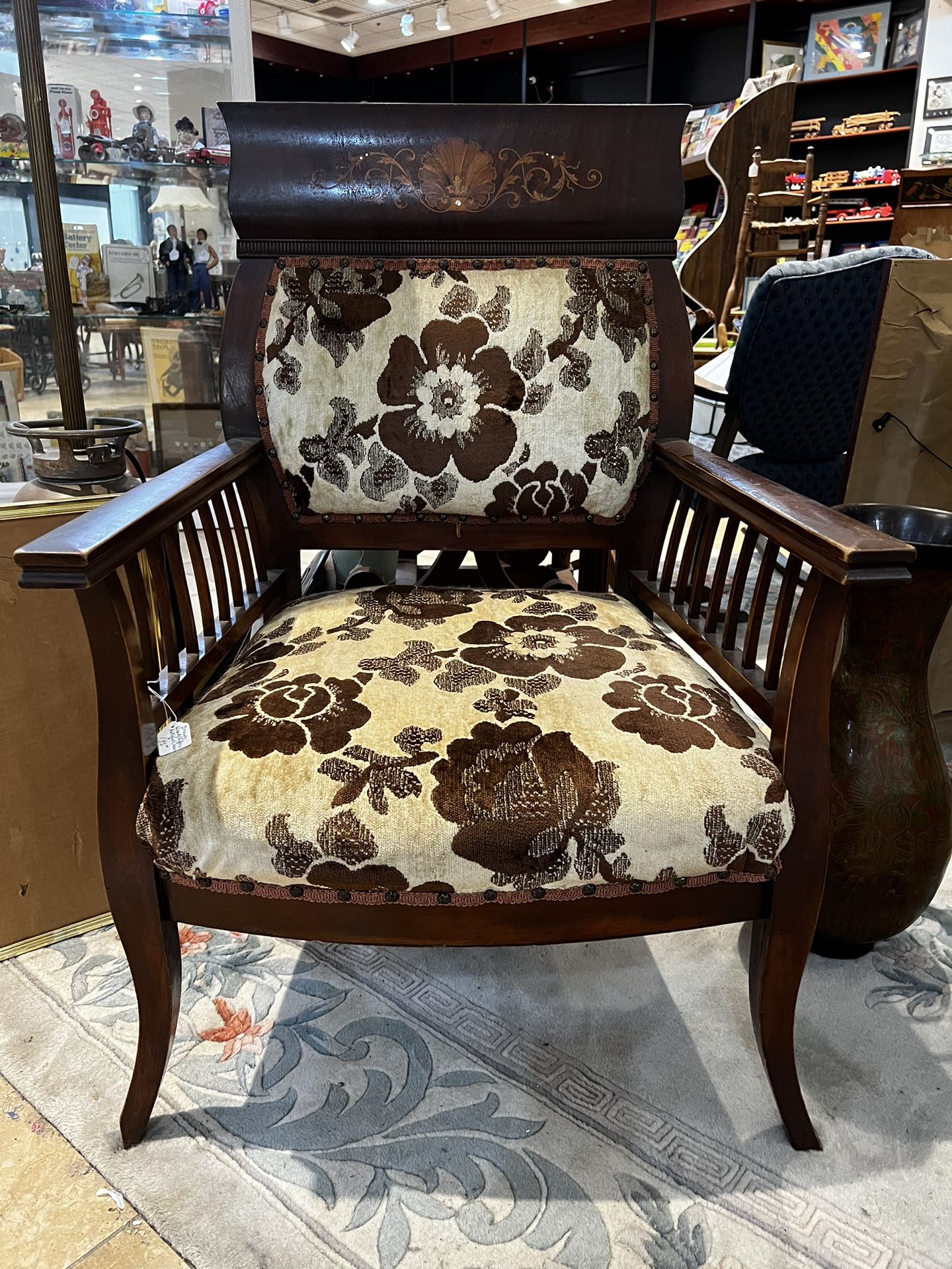 Antique  Wooden Tapestry Chair