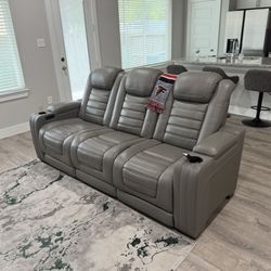 Reclining Sofa With Heater And Massager