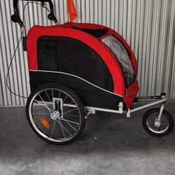2-in-1 Pet Stroller And Trailer.