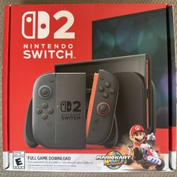 Nintendo Switch 2 Console + Mario Kart World Bundle (Digital Download Code)