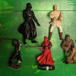 Star Wars Action Figures Lot Darth Vader Royal Guard Chewbacca More