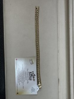 Gold Ladies Cuban Bracelet 