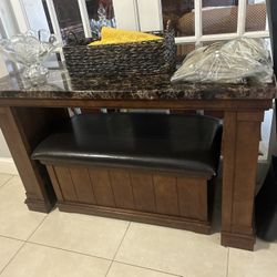 Coffee Table & Sofa Table with Ottoman