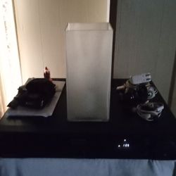 Ikea Square Glass Lamp  Frosted