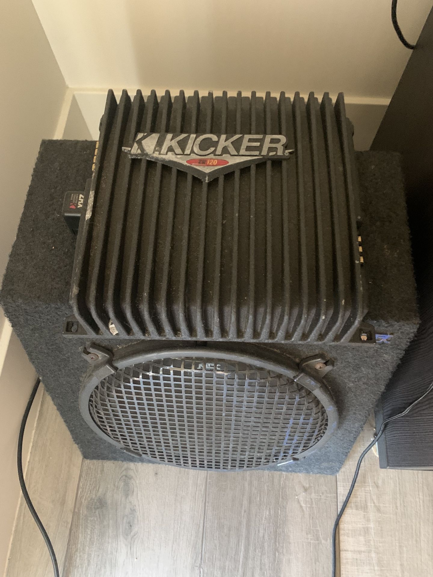 Kicker Amp And  MTX12 Inch Subwoofer 