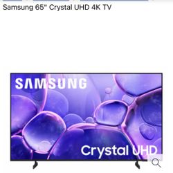 65in Samsung 4K UHD TV