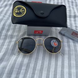 Polarized Lenses Unisex Sunglasses Round 3447 Never Used Rayban 