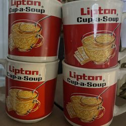 Lipton Glass Coffee Cups From Korea  Collectable 