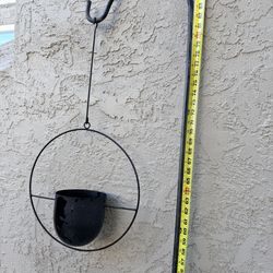 Steel 9’ shepherds hook plant holder garden patio home decor