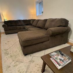 Brown Sectional Couch 