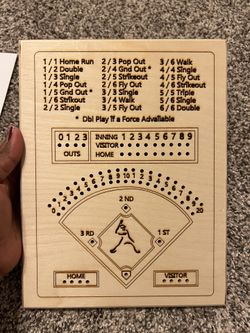 Wooden Dice Base Ball Game