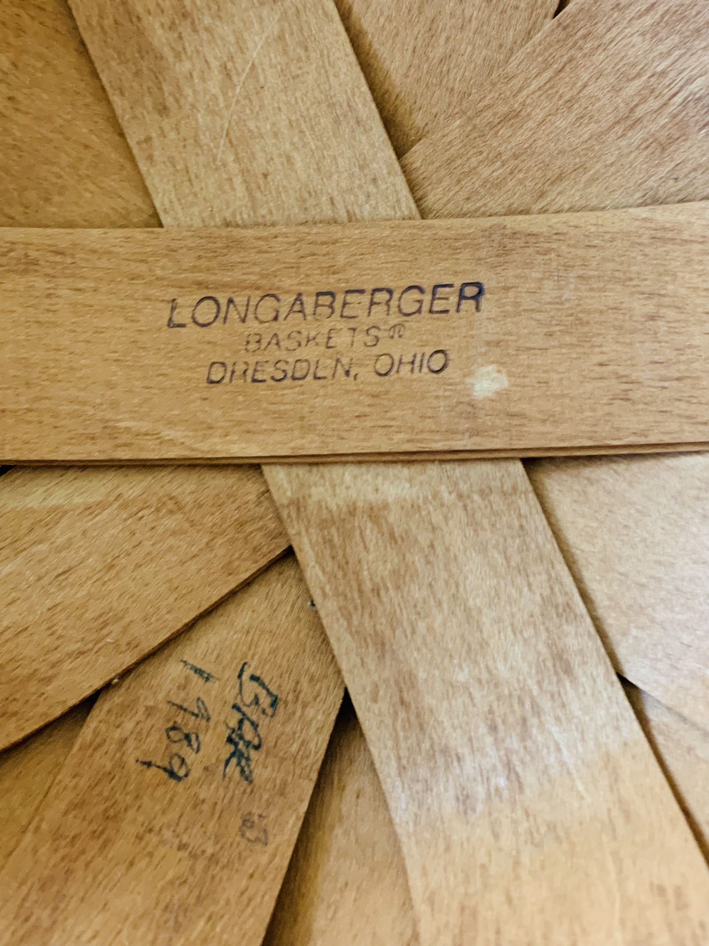Longaberger Basket 1989