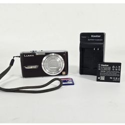 Panasonic Lumix DMC-FX07 Brown 7.2MP Digital Camera with 8GB Memory & Charger