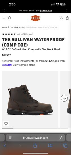 Work boots size 11