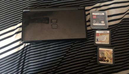 nintendo ds lite console Black With 3 Games Tested Working 100% Read Bio