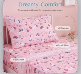 Girls Full Size Bed Sheet Set