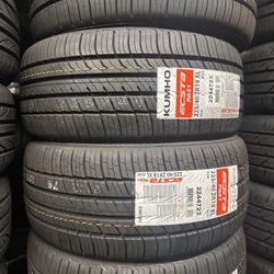 225/40/18 Kumho New Tires Installed And Balanced 50,000 Miles Warranty