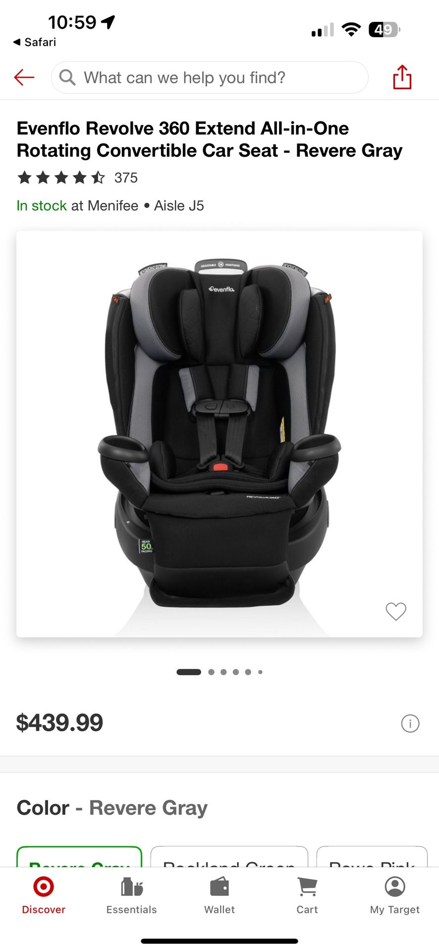 Evenflo Revolve 360 Car Seat