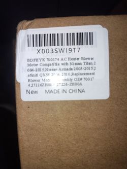 2005-2015 Nissan Titan,2004-2015 Nissan Armada Blower Motor