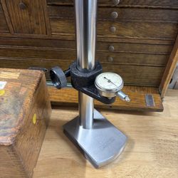Taft pierce comparator square 9146, dial test indicator .0001” stand w/case, Cnc haas 