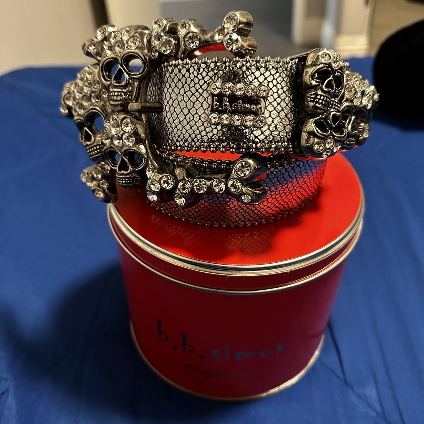 BB Simon Belt The Silver Skull Pile for Sale in Victorville, CA - OfferUp