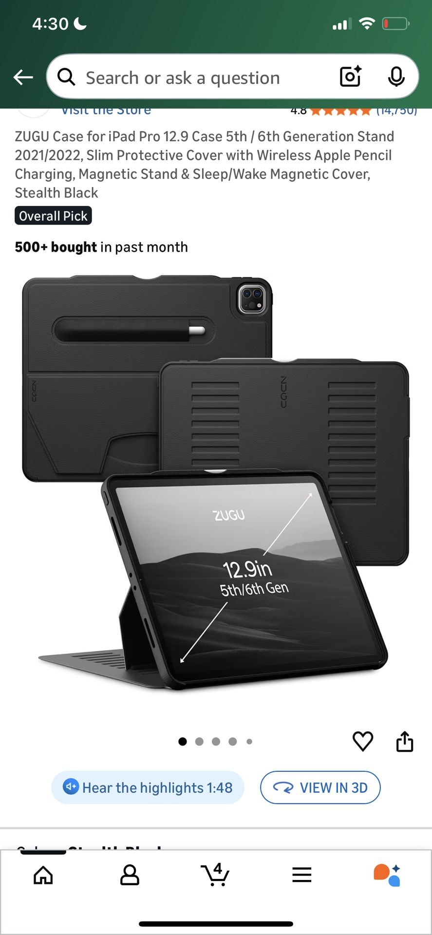 Zugu - Case for iPad Pro 12.9 Case 5th / 6th Generation