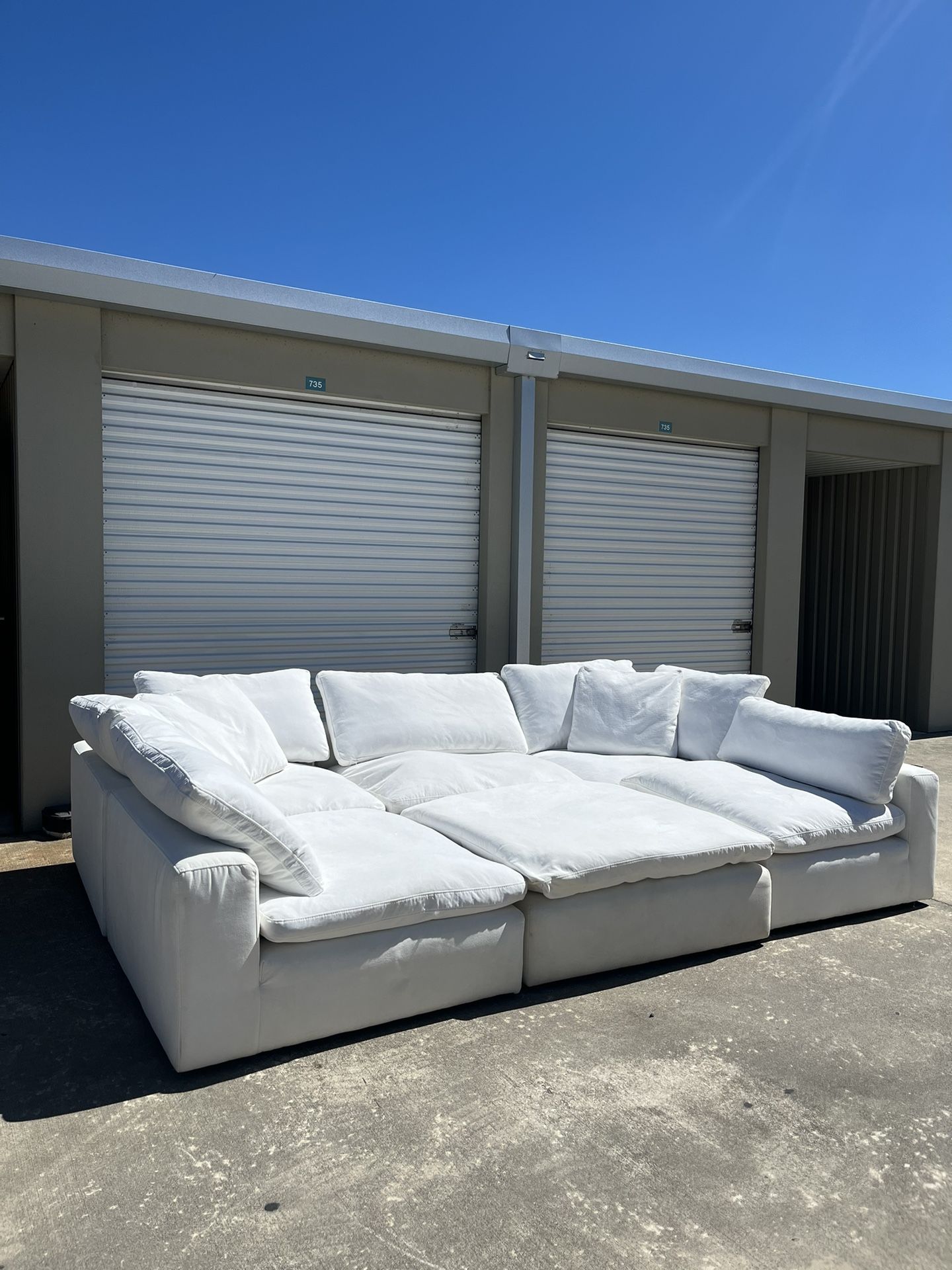 White Sectional Cloud Couch