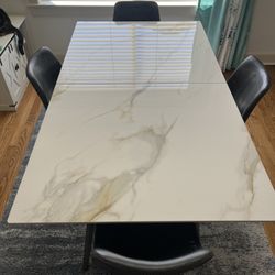 Marble Dining Table Set