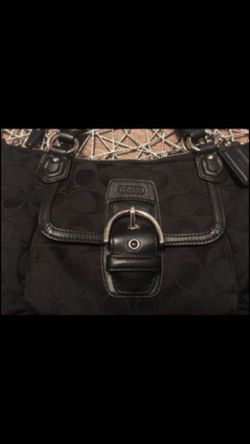Like new small black coach purse