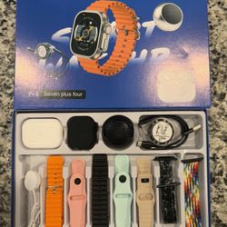 Great Easter gift- Headphones, Smartwatch, Mini Speaker, charging cables and 7 Bands
