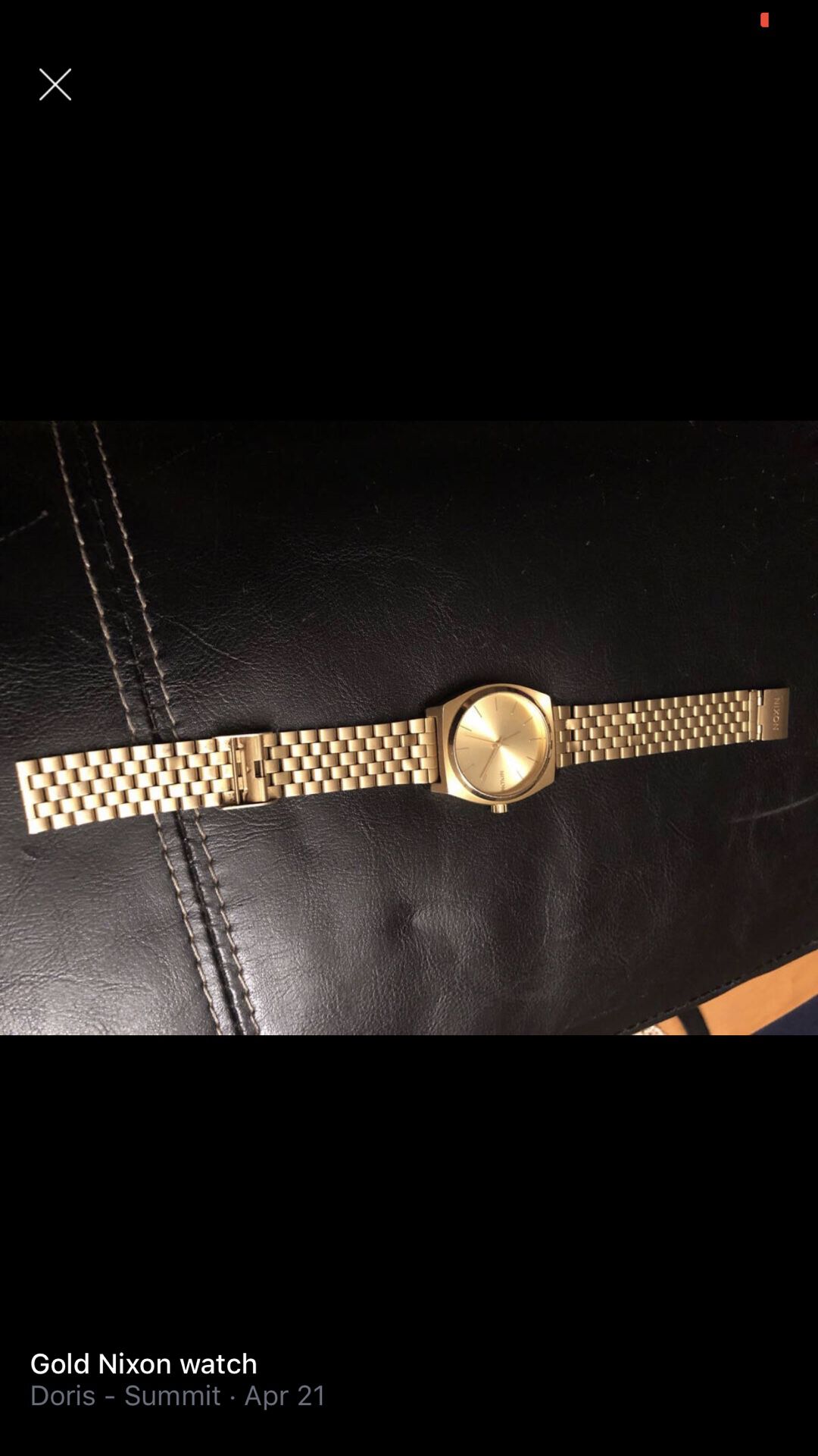 Gold 24kNixon watch