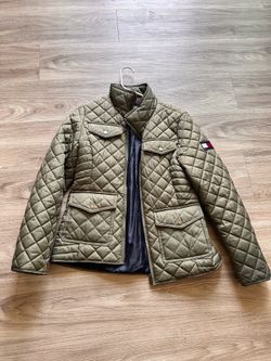 Tommy Hilfiger khaki quilted jacket