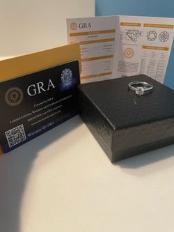 VVS1 Moissanite Engagement Ring 1.0 CT   Made of 925