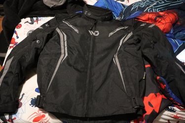 WD Motorcycle Jacket Men 600D Cordura Fabric - Weather Resistant Riding Jacket