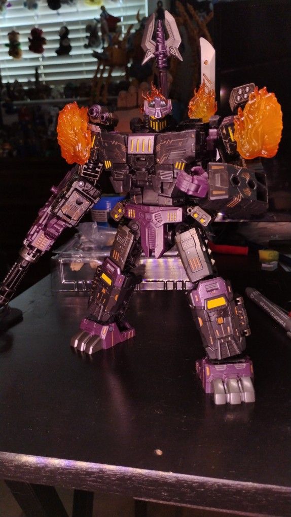 Custom Accent Detailed Megatronus The Fallen Transformers Age Of The Primes