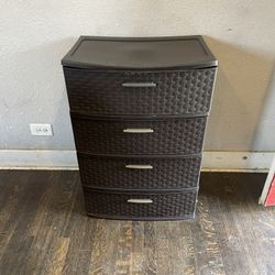 Sterilite 4 Drawer Wide Weave Tower Espresso