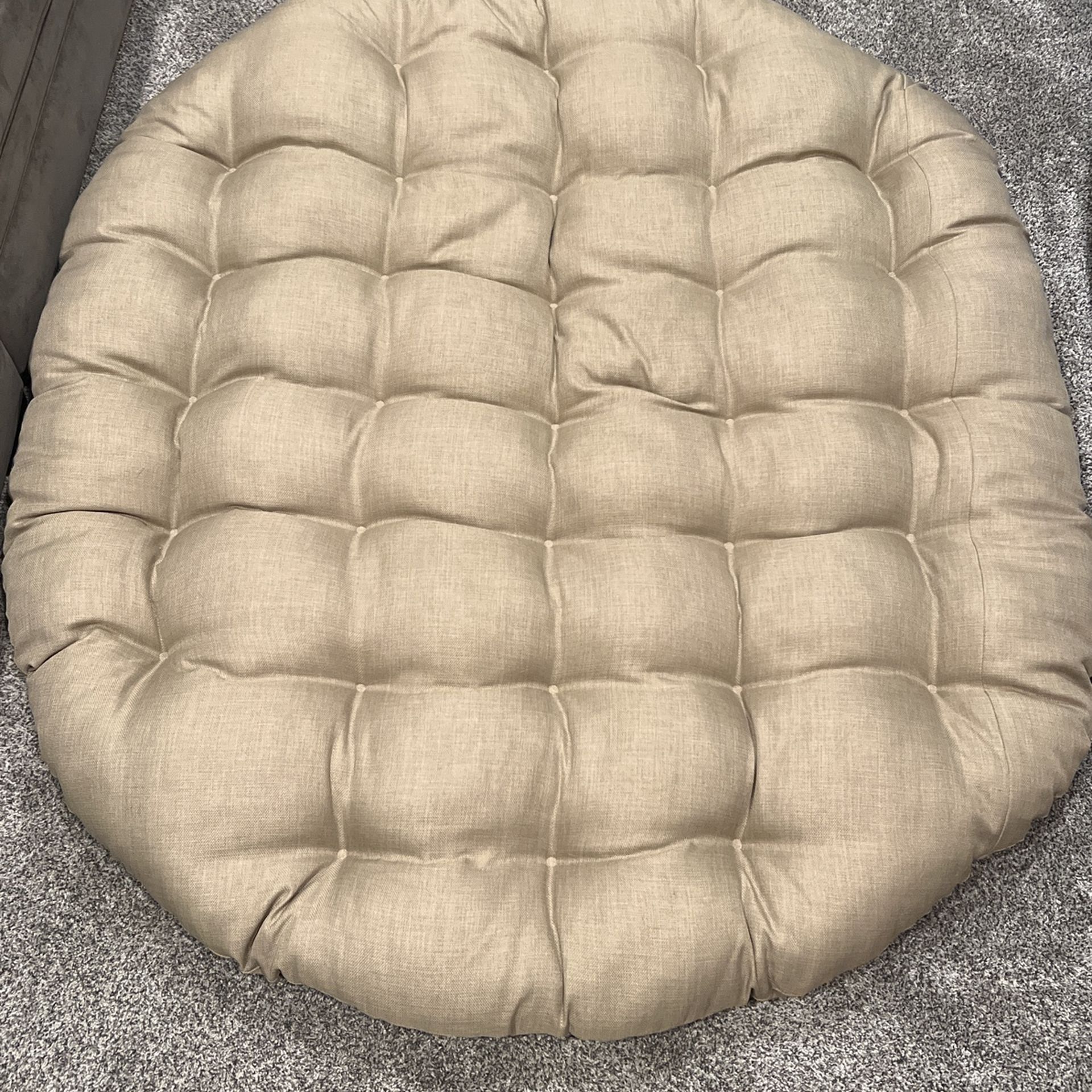 Indoor/Outdoor Double Papasan Cushion, 1 Count (Pack of 1), Sandstone