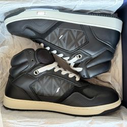 CD Diamond Print High-Top Sneakers – Size 45 EU (Fits 9 US)