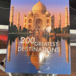 Hardback 200 Greatest Destinations Art History, Nature Picture Book