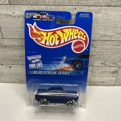 Vintage Hot wheels Blue ‘1955 Chevy / Blue Streak Series • Die Cast Metal  • Made in Malays