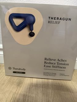 TheraGun Therabody Relief Handheld Percussion Massage Gun - Easy-to-Use, Comfortable & Light Personal Massager for Every Day Pain Relief Massage Thera
