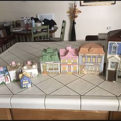 Country Cottage Canister Set W Tea Pot