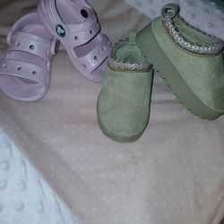 Toddler Girls Size 5 Crocs and Loafers