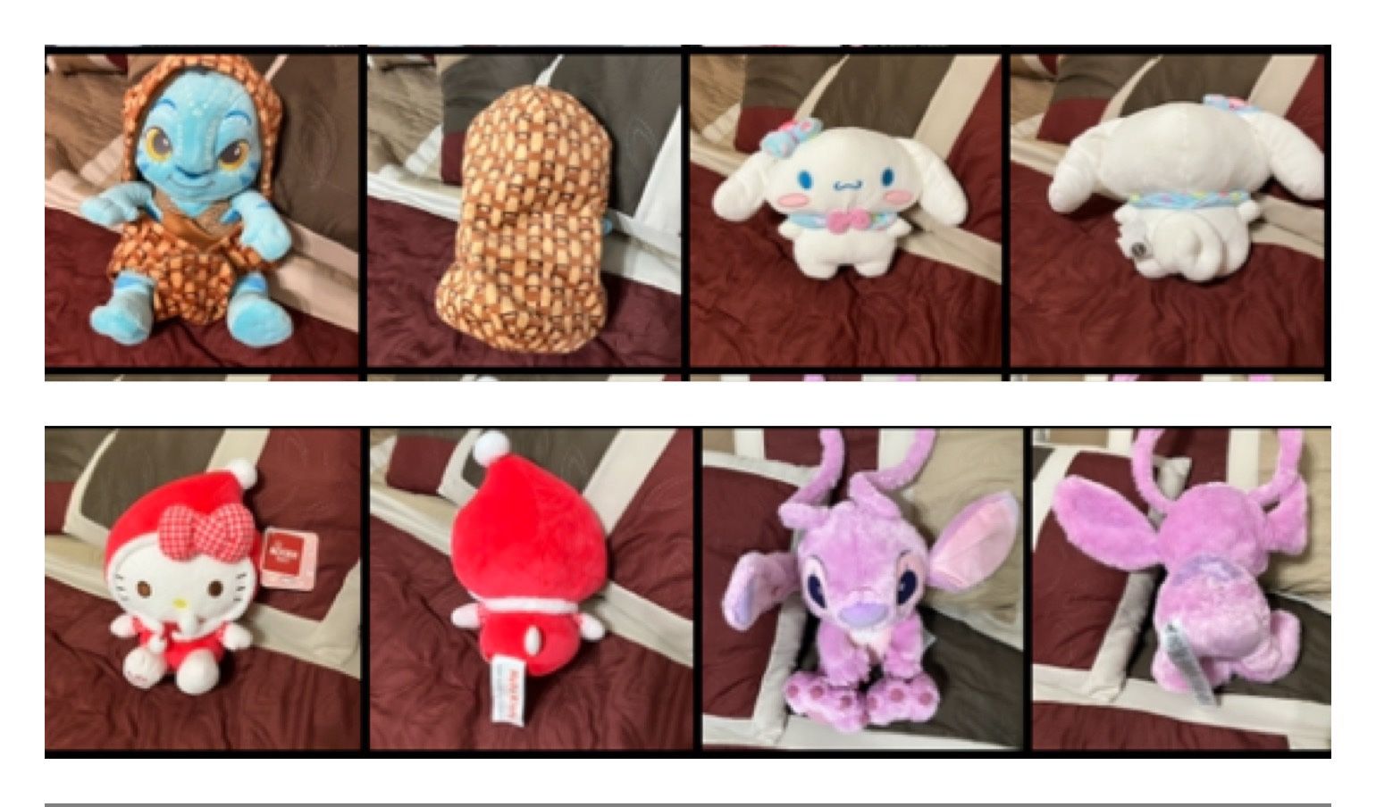 Disney Avatar Na'Vi Lilo and Stitch Angel, Hello Kitty & Hello Kitty's friend Cinnamanroll candy Wonderland plush