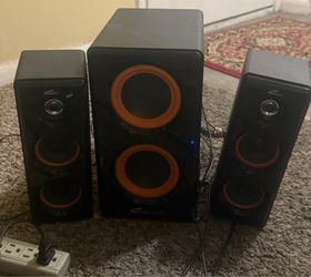 Eagle Tech Computers ET-AR506-BK 2.1 Speaker System, 50 W RMS perfectly working