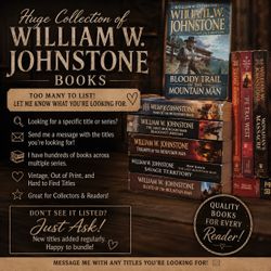 William W. Johnstone Western Books Collection
