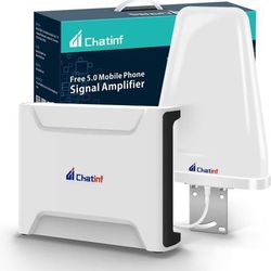 new Cell Phone Signal Booster, Cellular Booster for Home, Office, RV Up to 6000 Sq Ft, Boost AT&T Verizon T-Mobile and All U.S. Carriers - FCC Approve