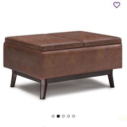 Ottoman-Tray Top Small Table Storage