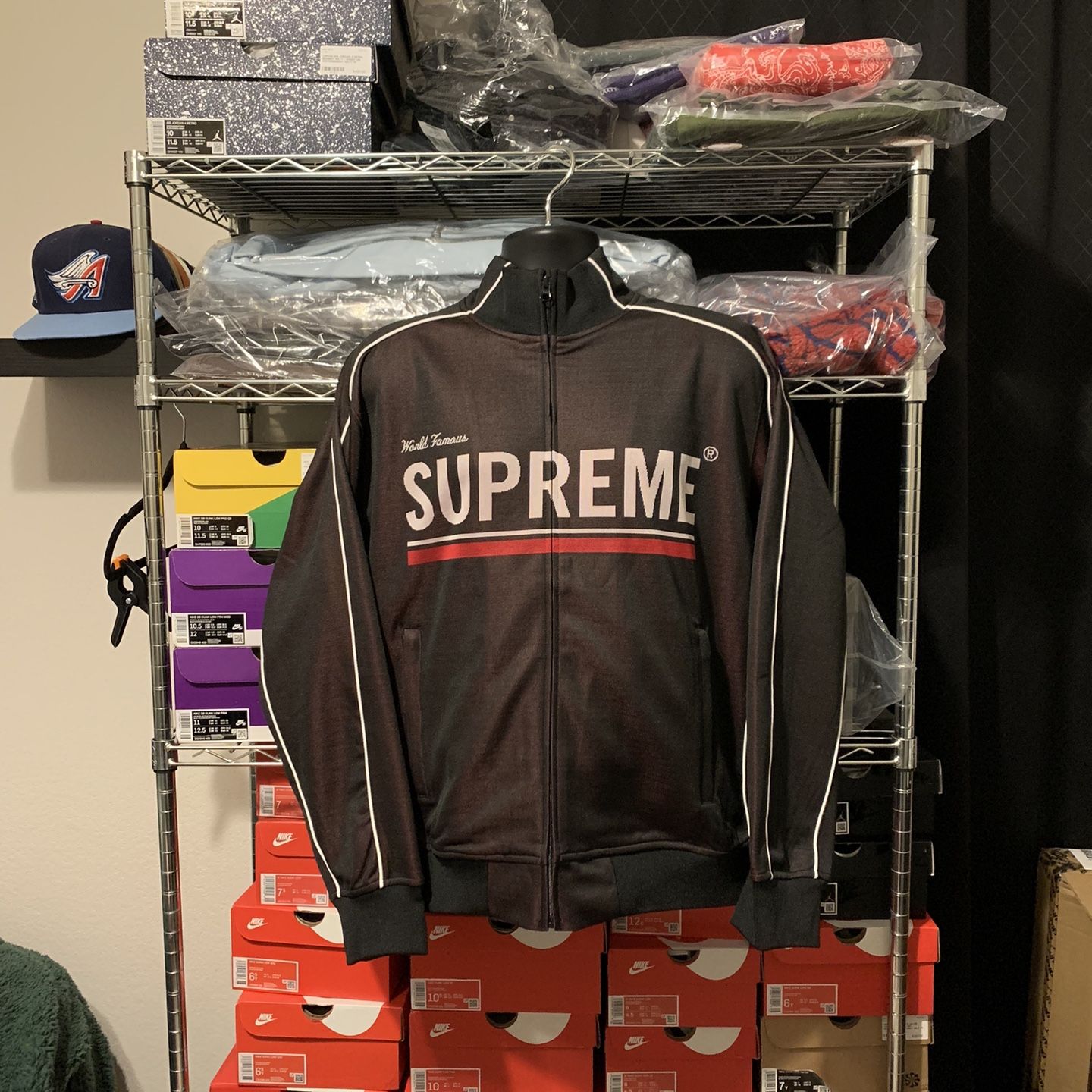 supreme world famous jacquardtrackjacket